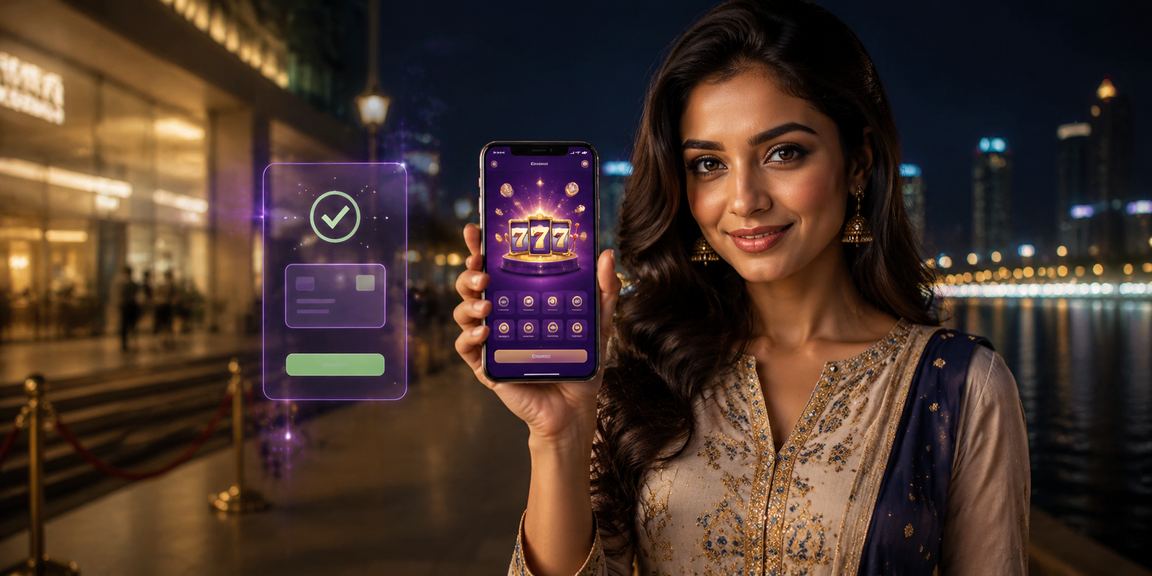Indian woman making secure mobile payment for online registration